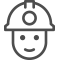 icon - head with helmet